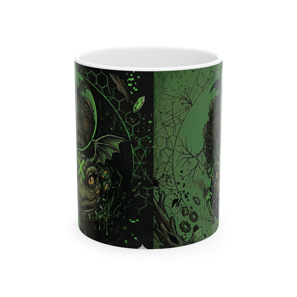 Ying Yang Green - Ceramic Mug, (11oz, 15oz)