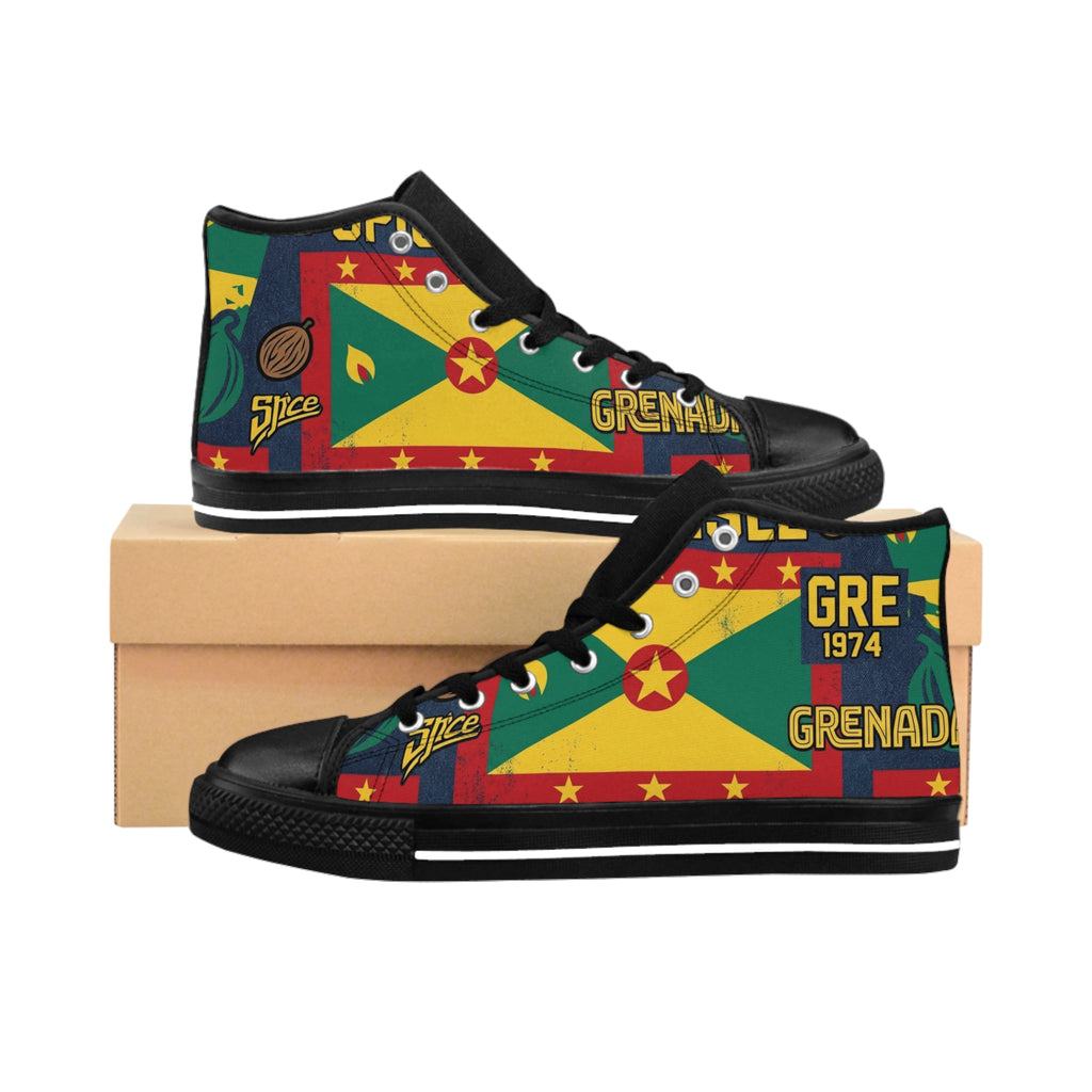 The Spicy Isle - Grenada Flag Women's Classic Sneakers