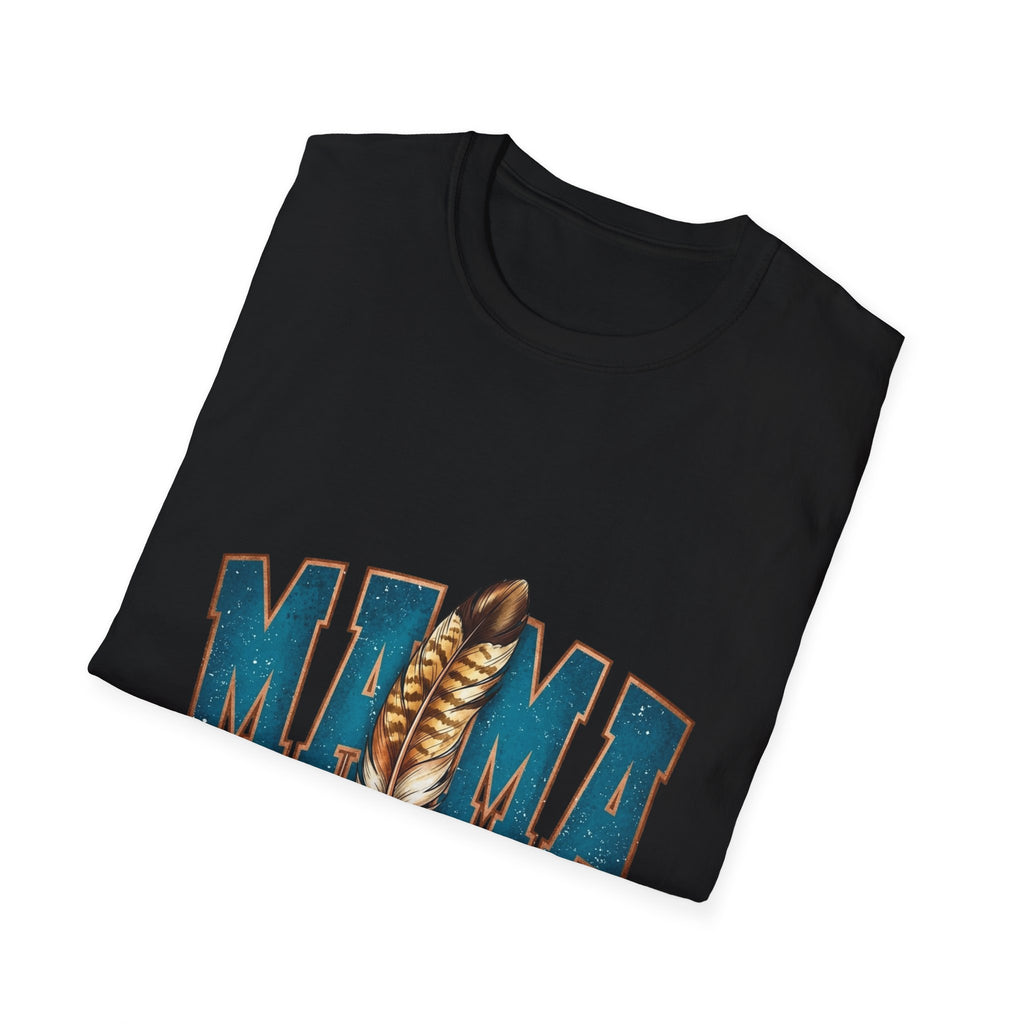 Mama Feather T-Shirt – Rustic Boho Mom Shirt, Mother's Day Gift