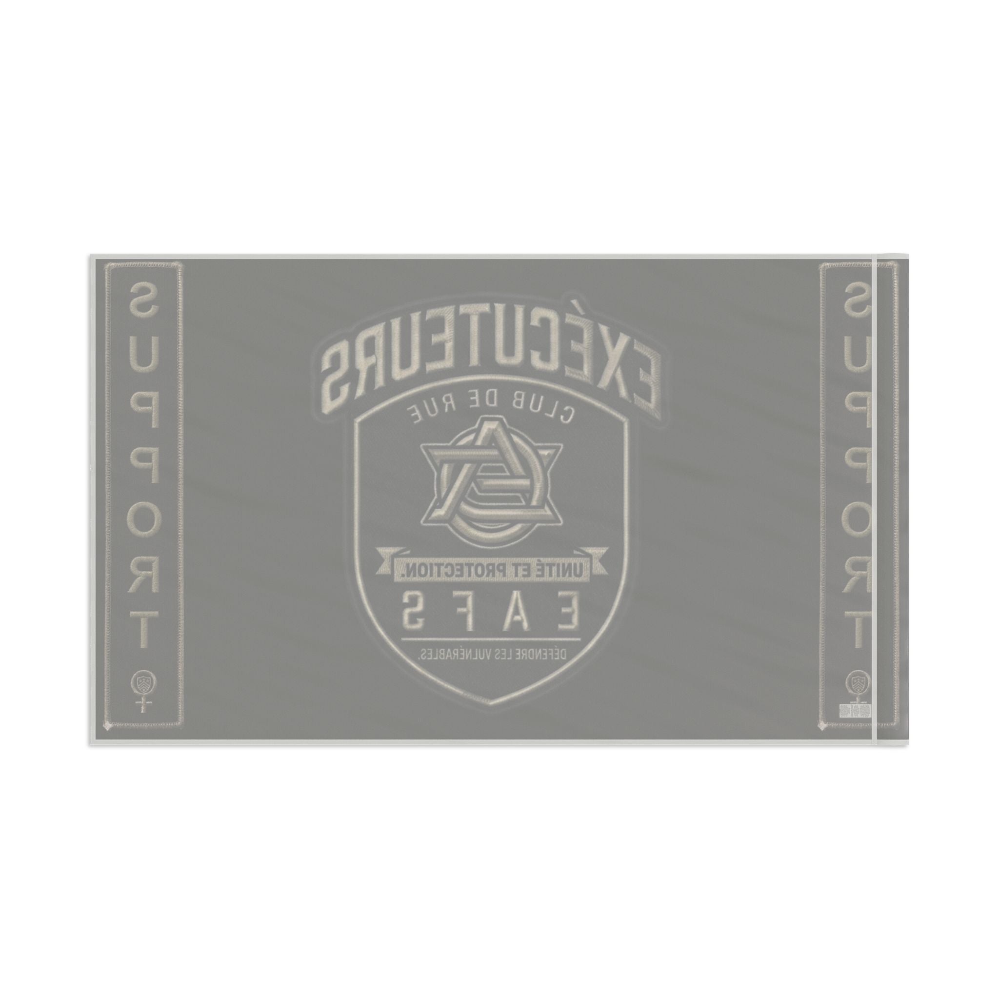 CAWS - Enforcers Street Club Flag – Unity & Protection CAWS Emblem ( French)