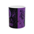 Ying Yang Purple Mushroom   - Keep Teaching & Walking The Red Road - Ceramic Mug, (11oz, 15oz)