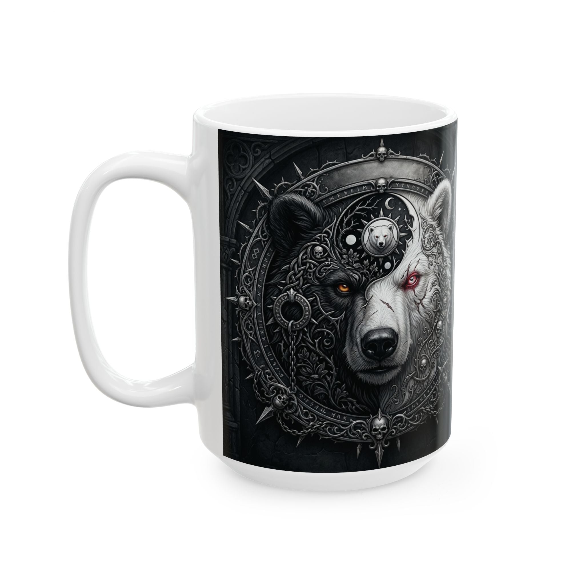 Ying Yang Bear   - Ceramic Mug, (11oz, 15oz)