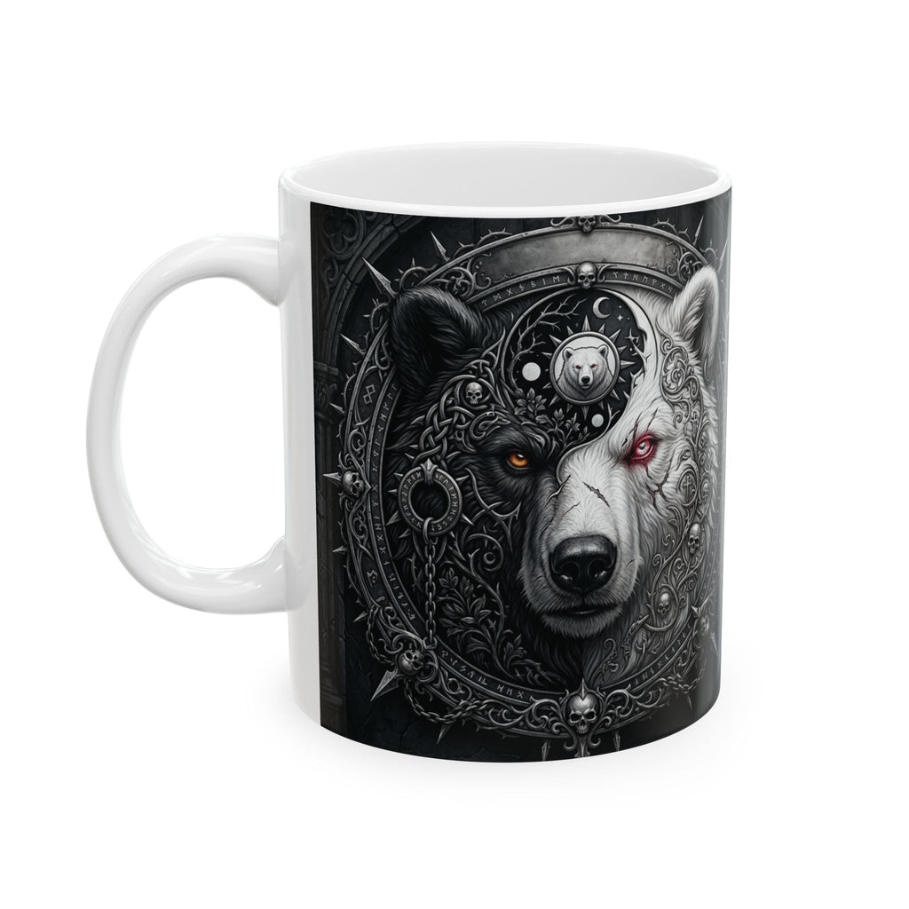 Ying Yang Bear   - Ceramic Mug, (11oz, 15oz)
