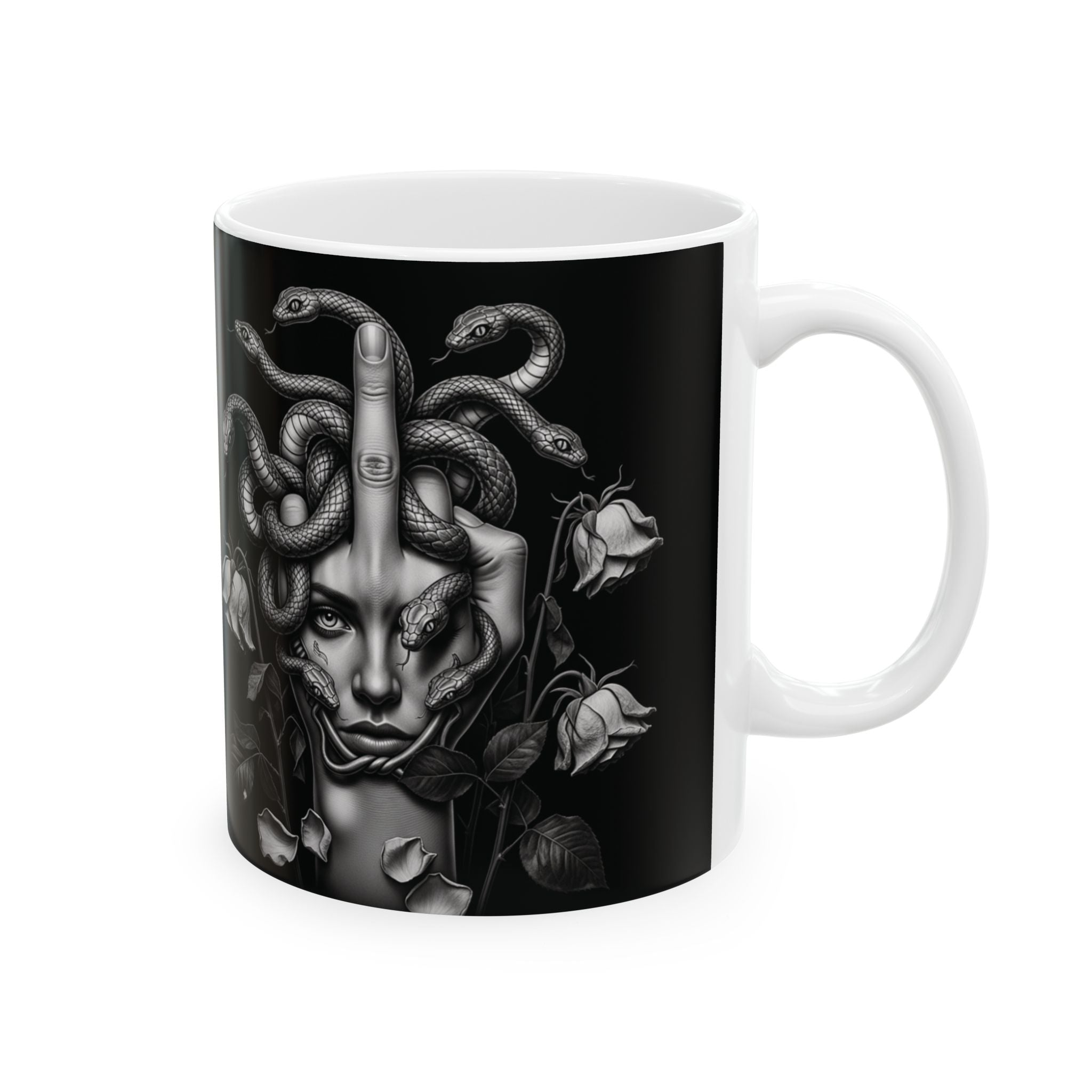 Medseua Finger - Ceramic Mug, (11oz, 15oz)
