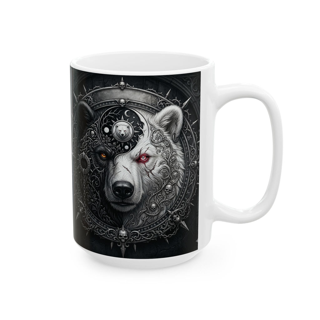 Ying Yang Bear   - Ceramic Mug, (11oz, 15oz)