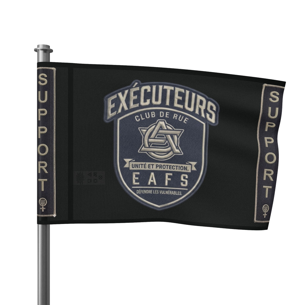 CAWS - Enforcers Street Club Flag – Unity & Protection CAWS Emblem ( French)