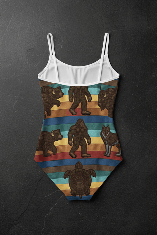 7 Grandfather Teachings One - Piece Swimsuit — Ribbon Teachings SwimwearEmber Spirit Apparel