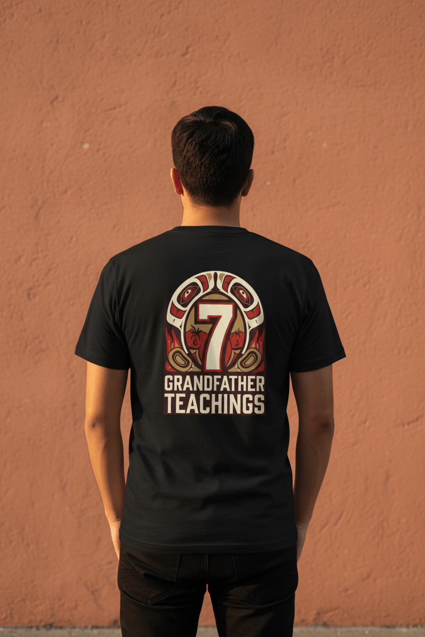7 Grandfathers Hyida - Unisex Softstyle T-ShirtEmber Spirit Apparel