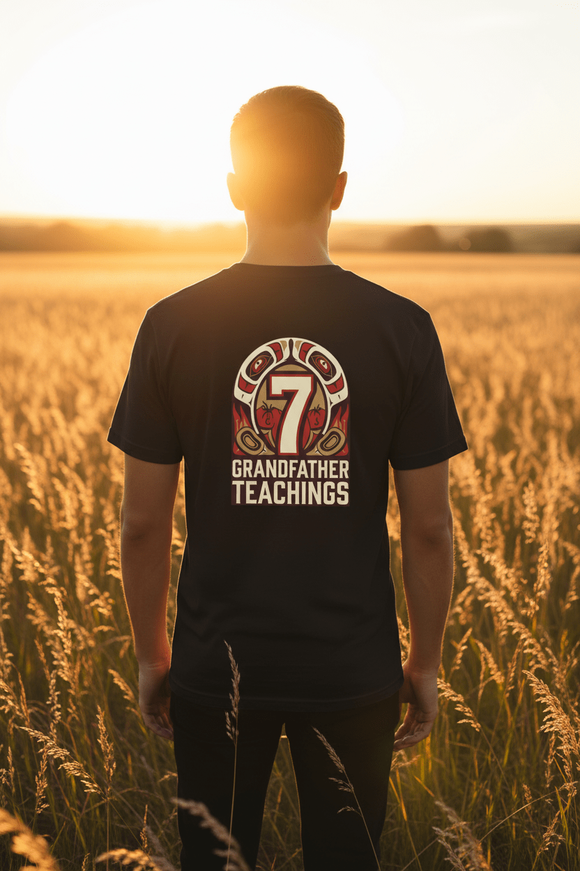 7 Grandfathers Hyida - Unisex Softstyle T-ShirtEmber Spirit Apparel