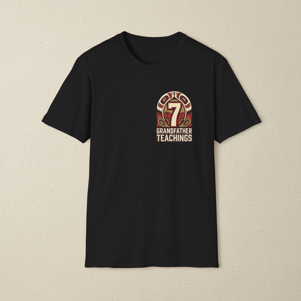 7 Grandfathers Hyida - Unisex Softstyle T-ShirtEmber Spirit Apparel