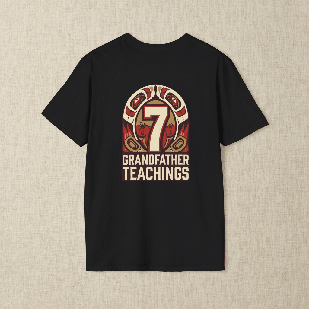 7 Grandfathers Hyida - Unisex Softstyle T-ShirtEmber Spirit Apparel