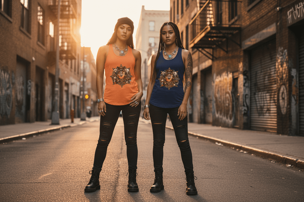7 Teachings Women's Ideal Racerback TankEmber Spirit Apparel