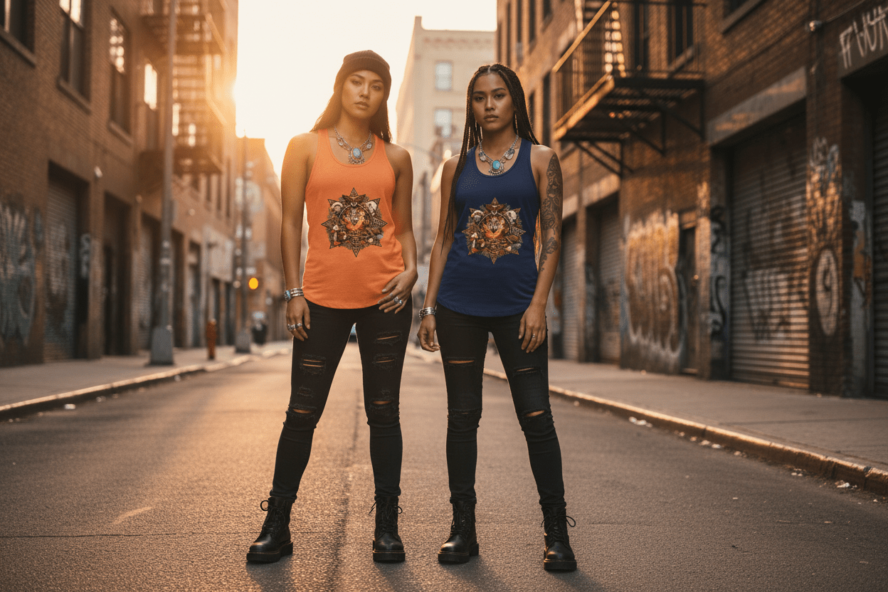 7 Teachings Women's Ideal Racerback TankEmber Spirit Apparel
