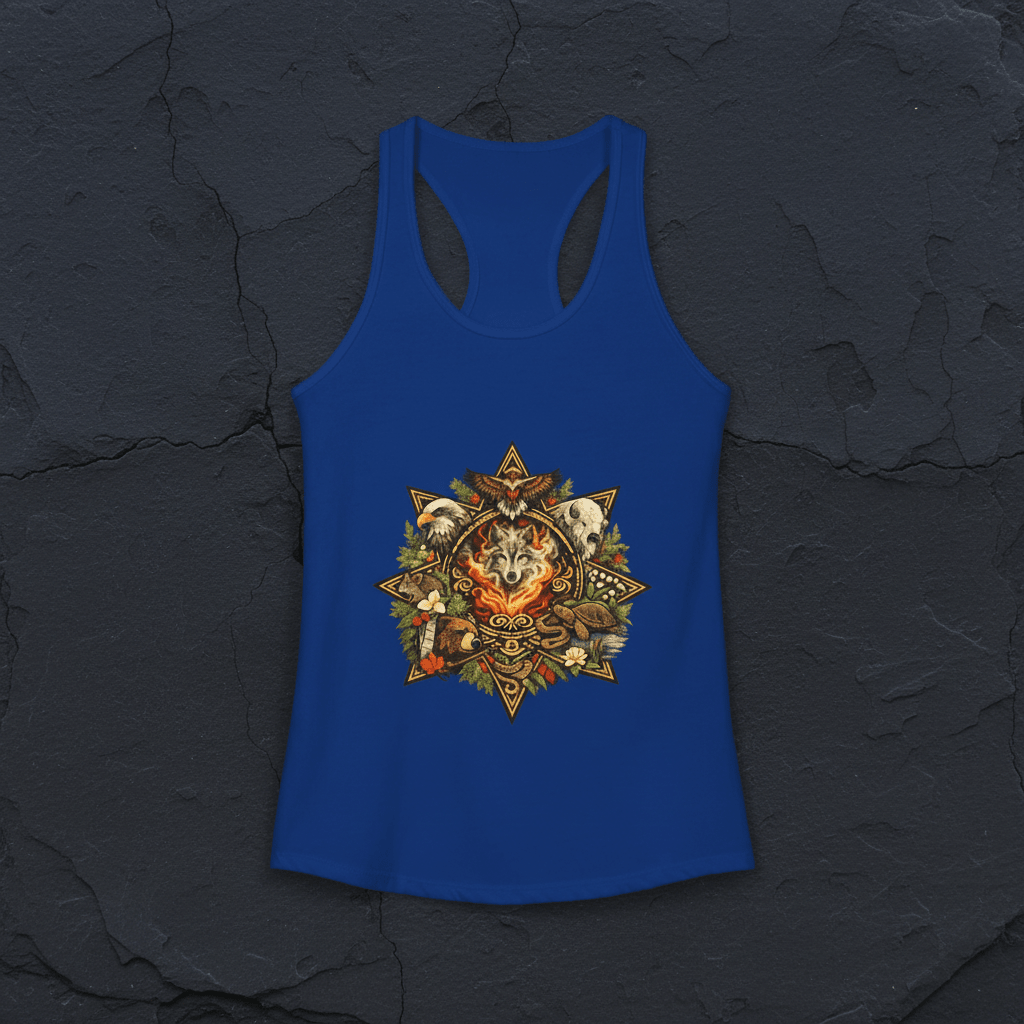 7 Teachings Women's Ideal Racerback TankEmber Spirit Apparel