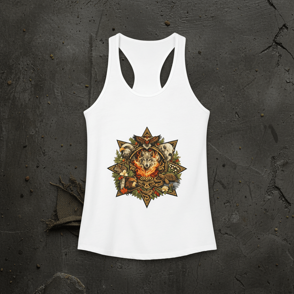7 Teachings Women's Ideal Racerback TankEmber Spirit Apparel