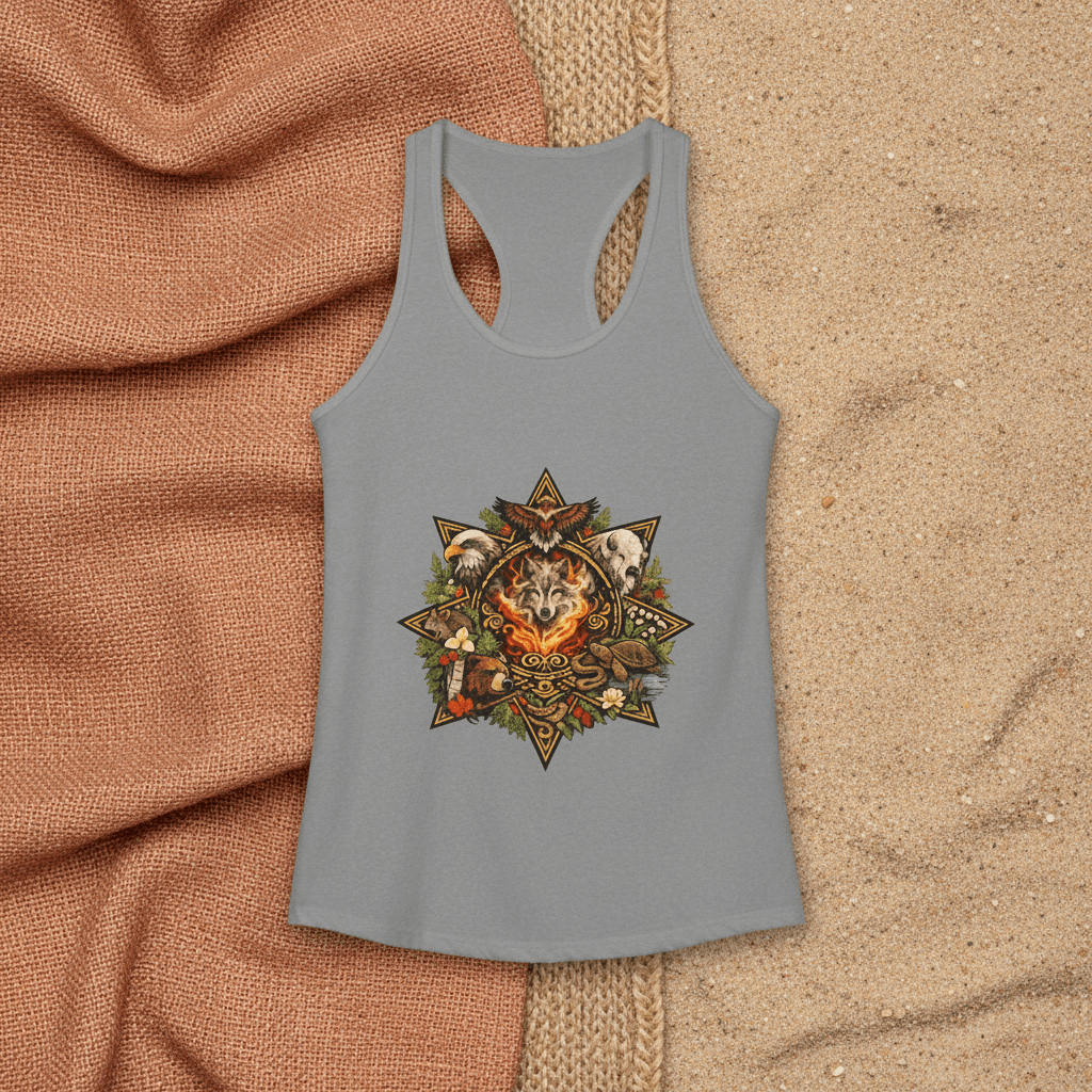 7 Teachings Women's Ideal Racerback TankEmber Spirit Apparel