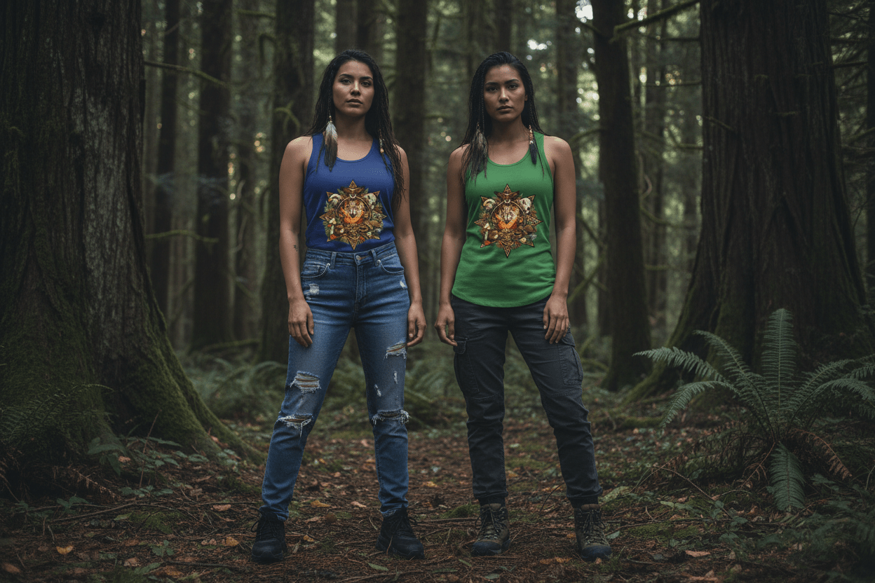 7 Teachings Women's Ideal Racerback TankEmber Spirit Apparel
