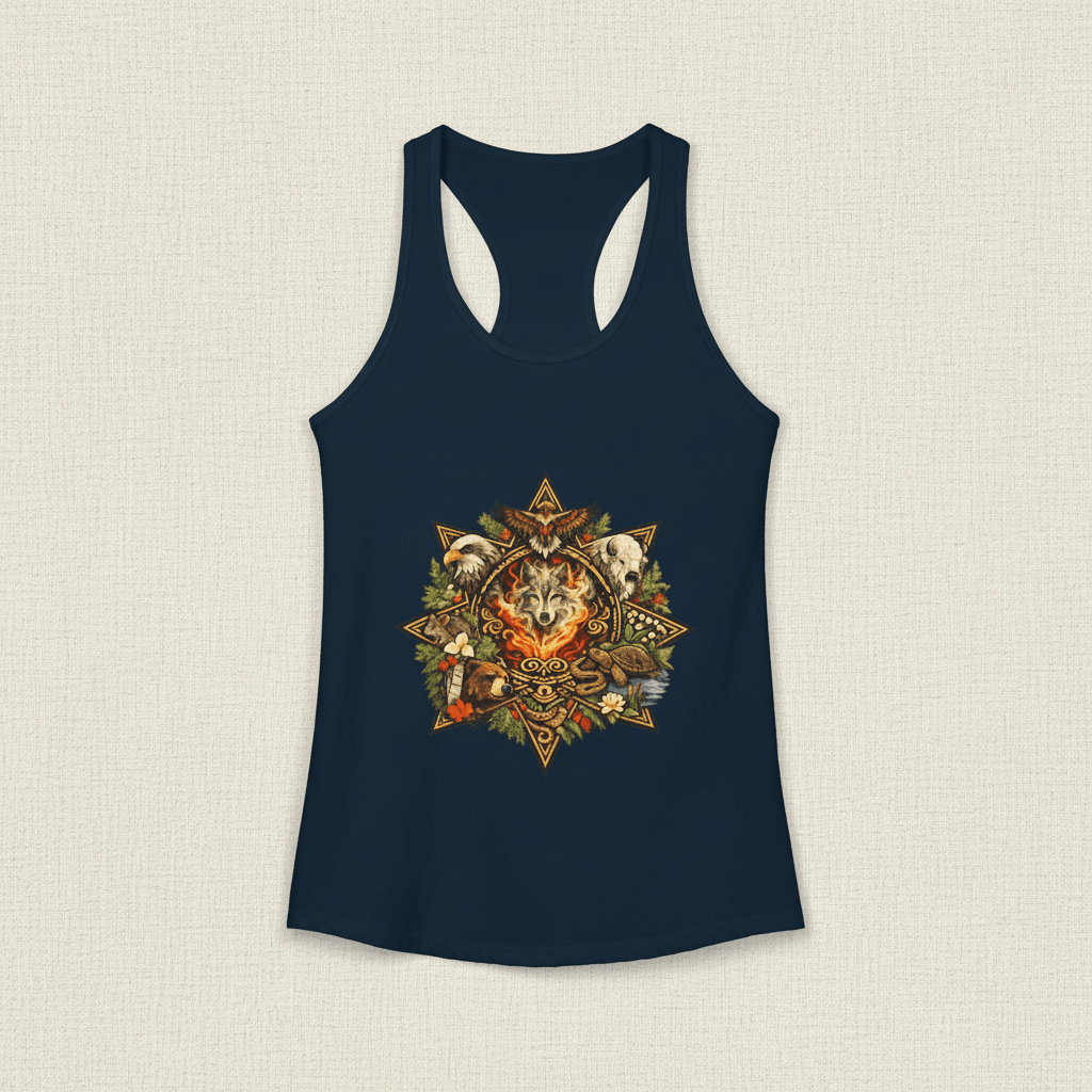 7 Teachings Women's Ideal Racerback TankEmber Spirit Apparel