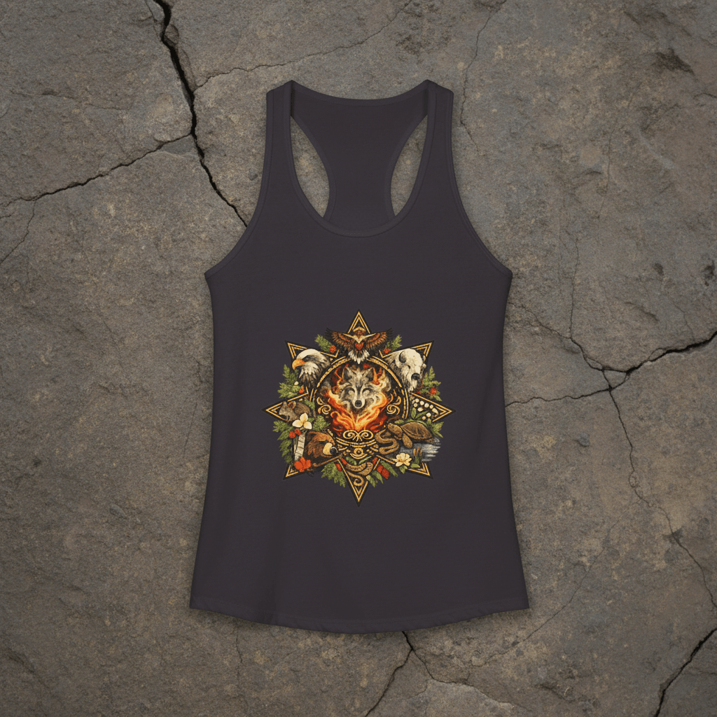 7 Teachings Women's Ideal Racerback TankEmber Spirit Apparel