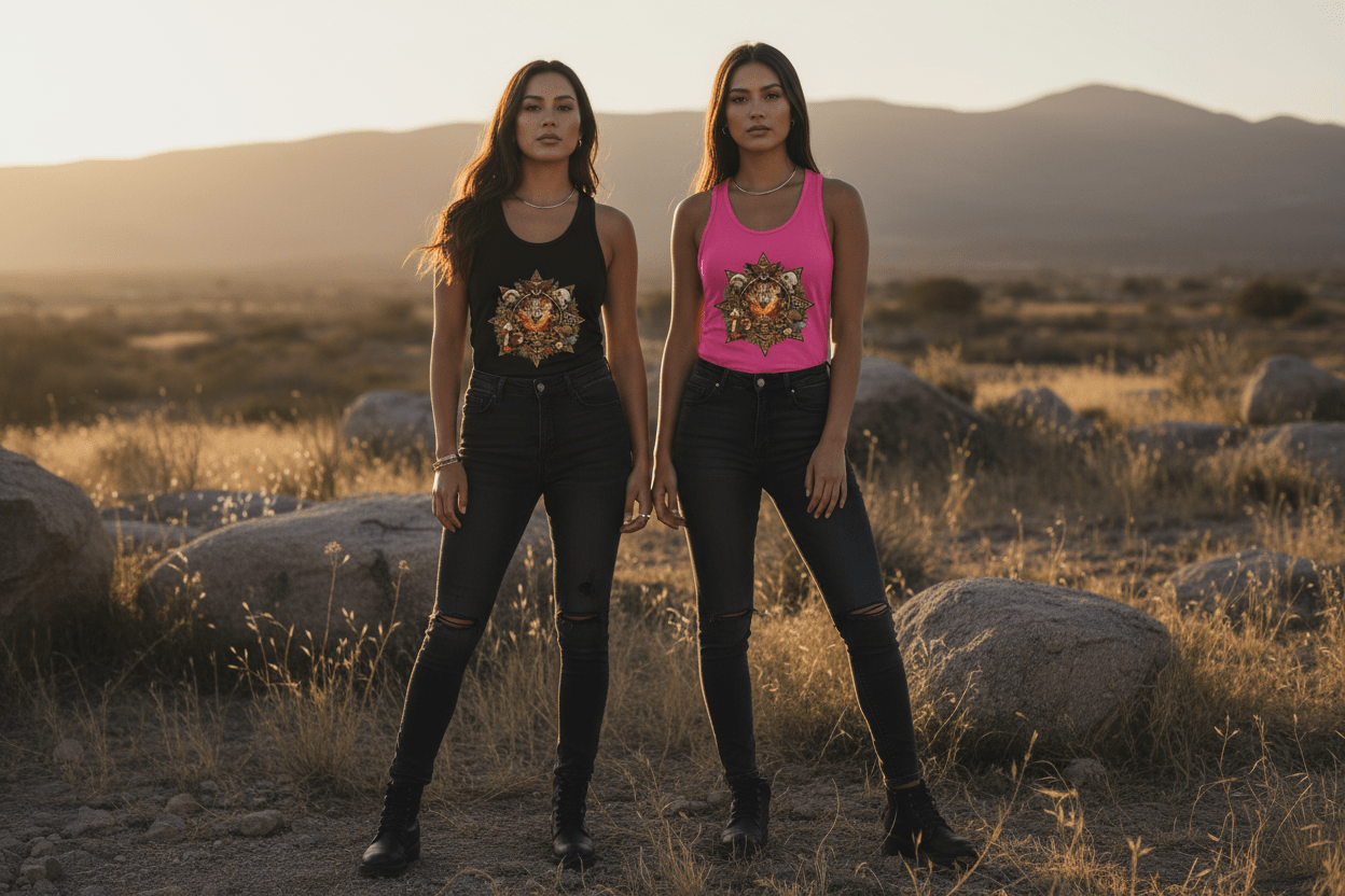 7 Teachings Women's Ideal Racerback TankEmber Spirit Apparel