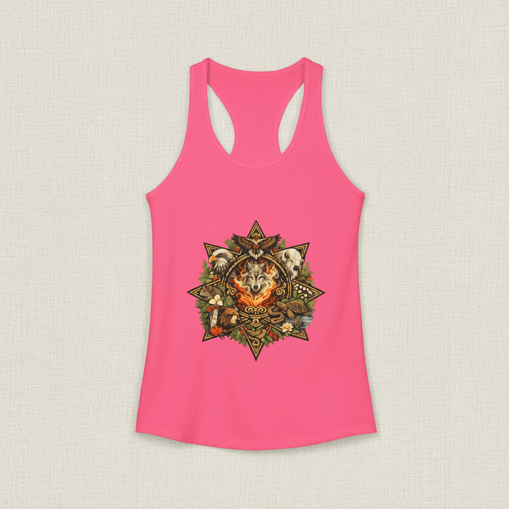 7 Teachings Women's Ideal Racerback TankEmber Spirit Apparel