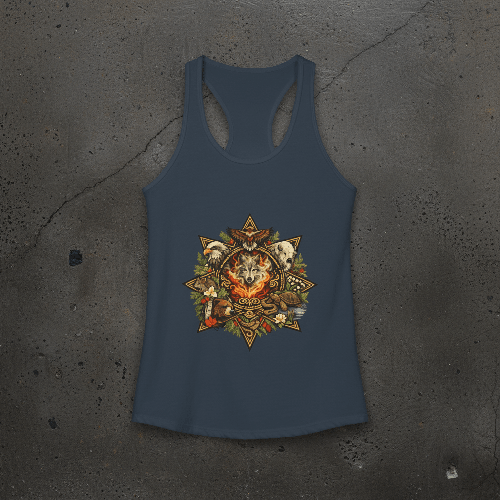 7 Teachings Women's Ideal Racerback TankEmber Spirit Apparel