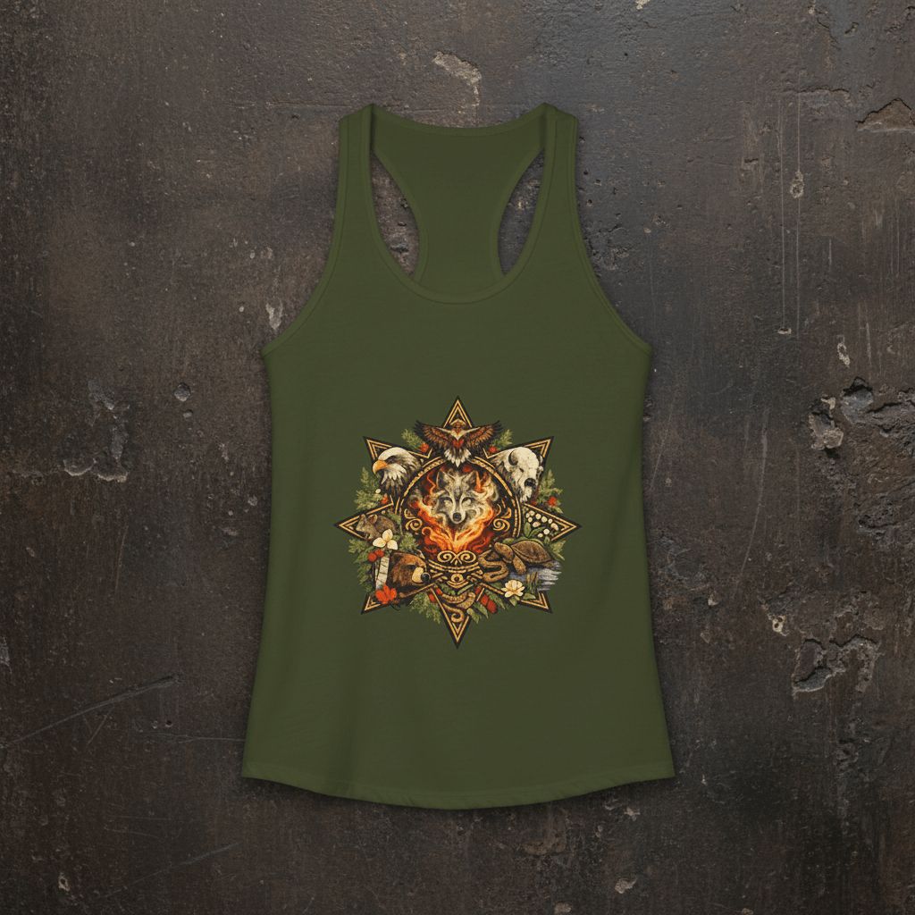 7 Teachings Women's Ideal Racerback TankEmber Spirit Apparel
