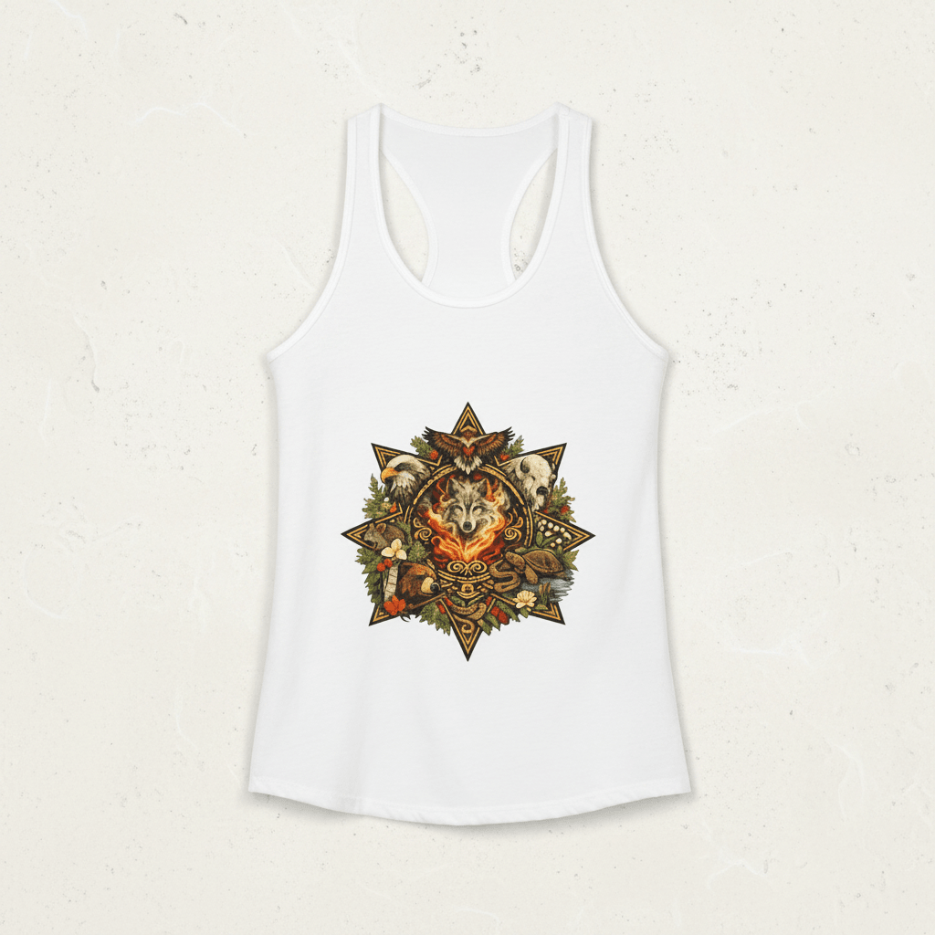 7 Teachings Women's Ideal Racerback TankEmber Spirit Apparel