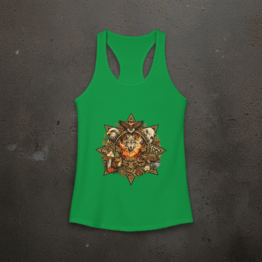 7 Teachings Women's Ideal Racerback TankEmber Spirit Apparel