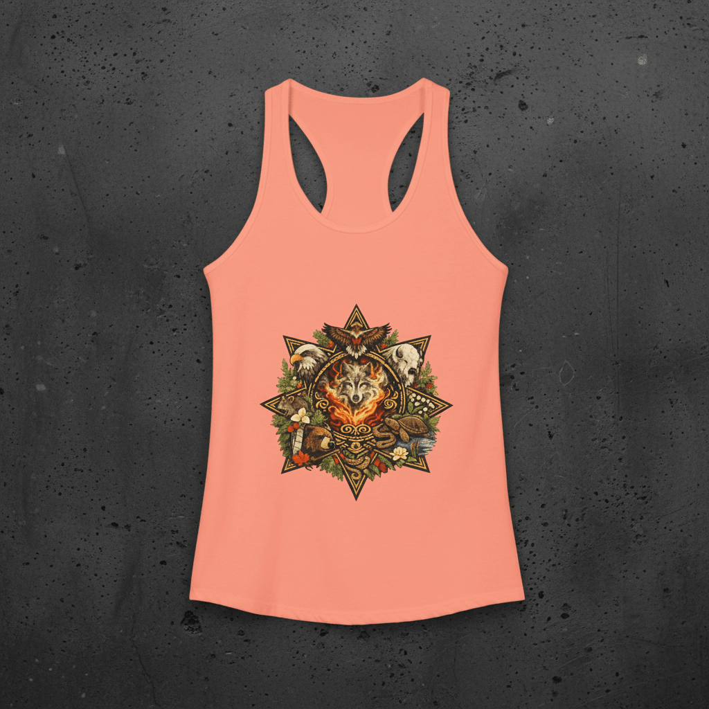 7 Teachings Women's Ideal Racerback TankEmber Spirit Apparel