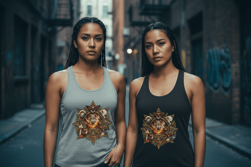 7 Teachings Women's Ideal Racerback TankEmber Spirit Apparel