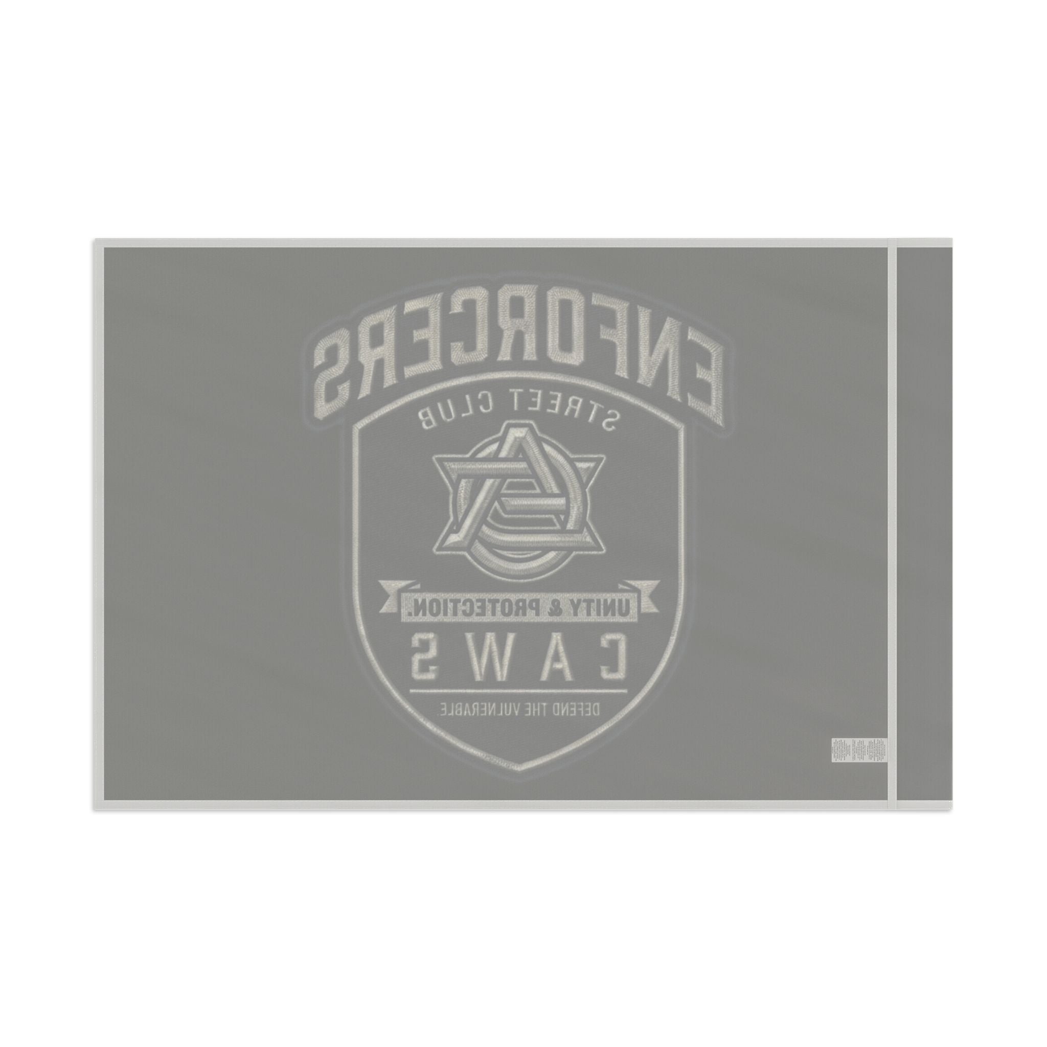 CAWS - Enforcers Street Club Flag – Unity & Protection CAWS Emblem