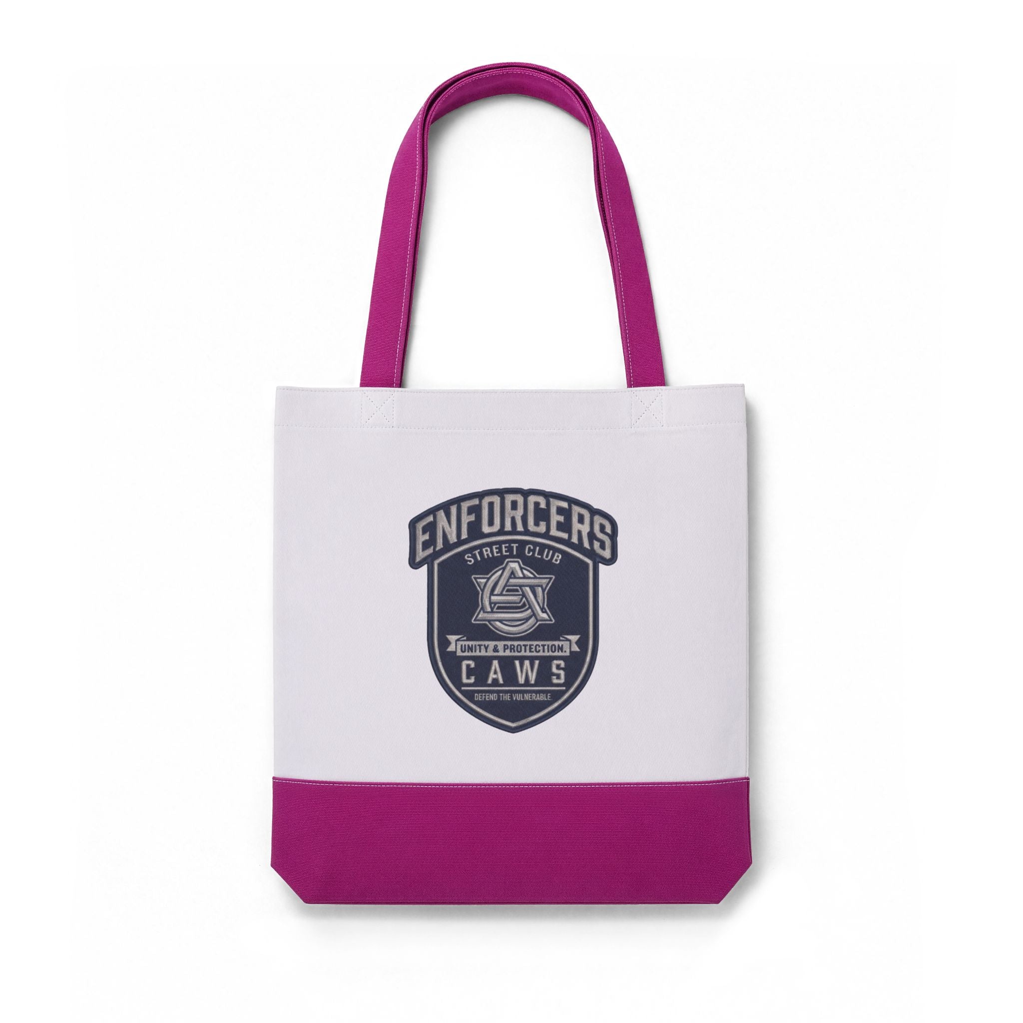 Support Bag -CAWS -Thermochromic Enforcers Shield Tote Bag — Color-Change Heat Sensitive AOP Tote