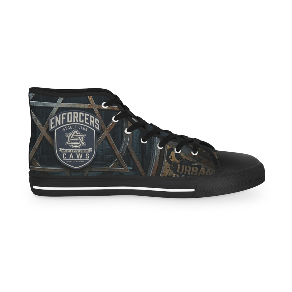 Enforcers CAWS - High Top Sneakers — Community Enforcement Badge Graphic