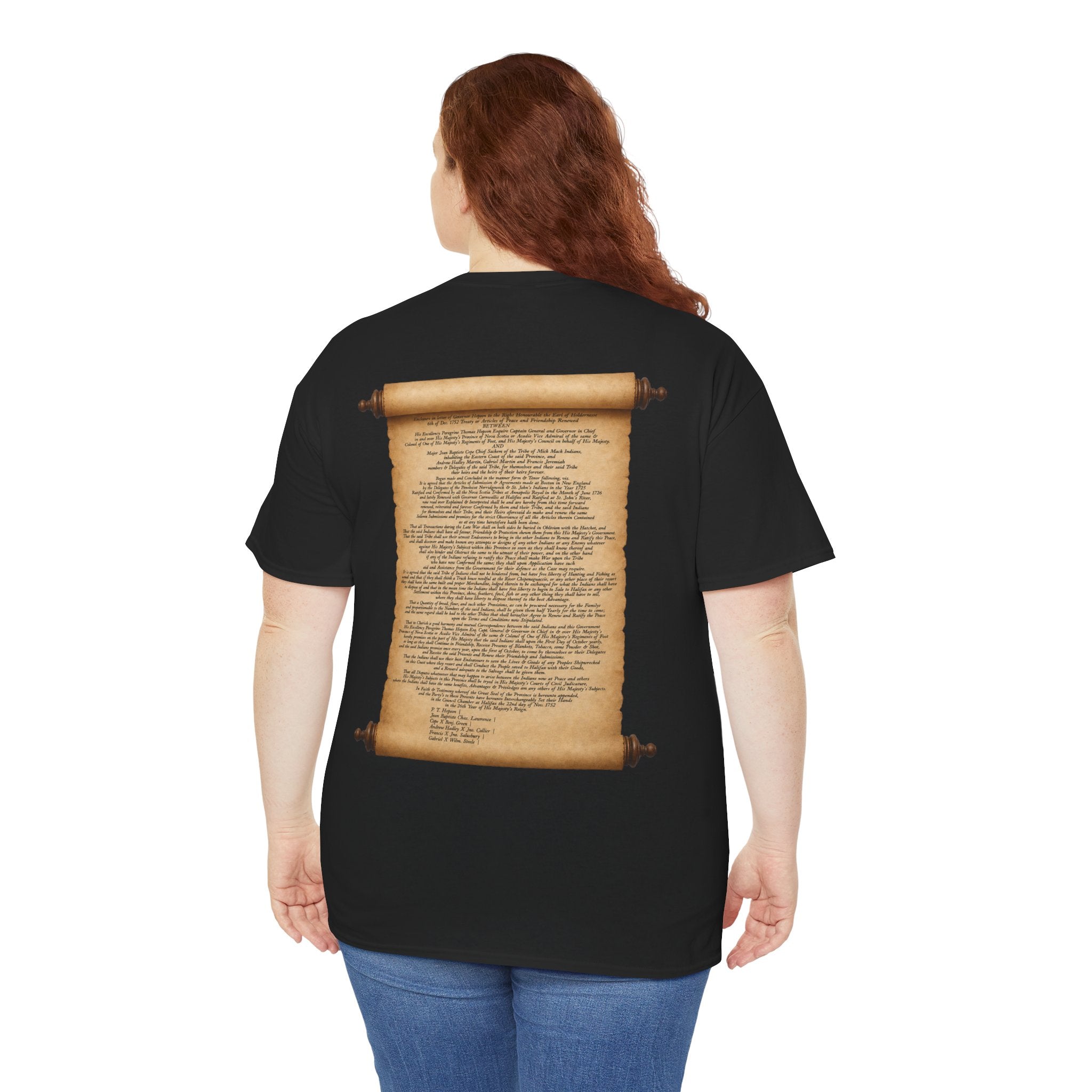 Peace and Friendship Treaty Tee — 1752 Hopson & Cope Historical Document Shirt