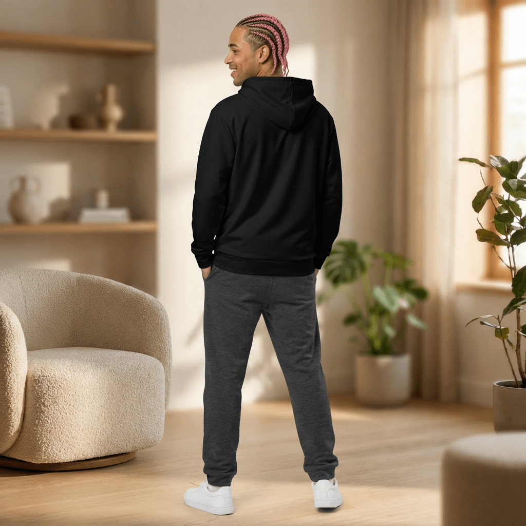 Bald Eagle Medicine Wheel Hoodie — medicine wheel bald eagle graphic, back view