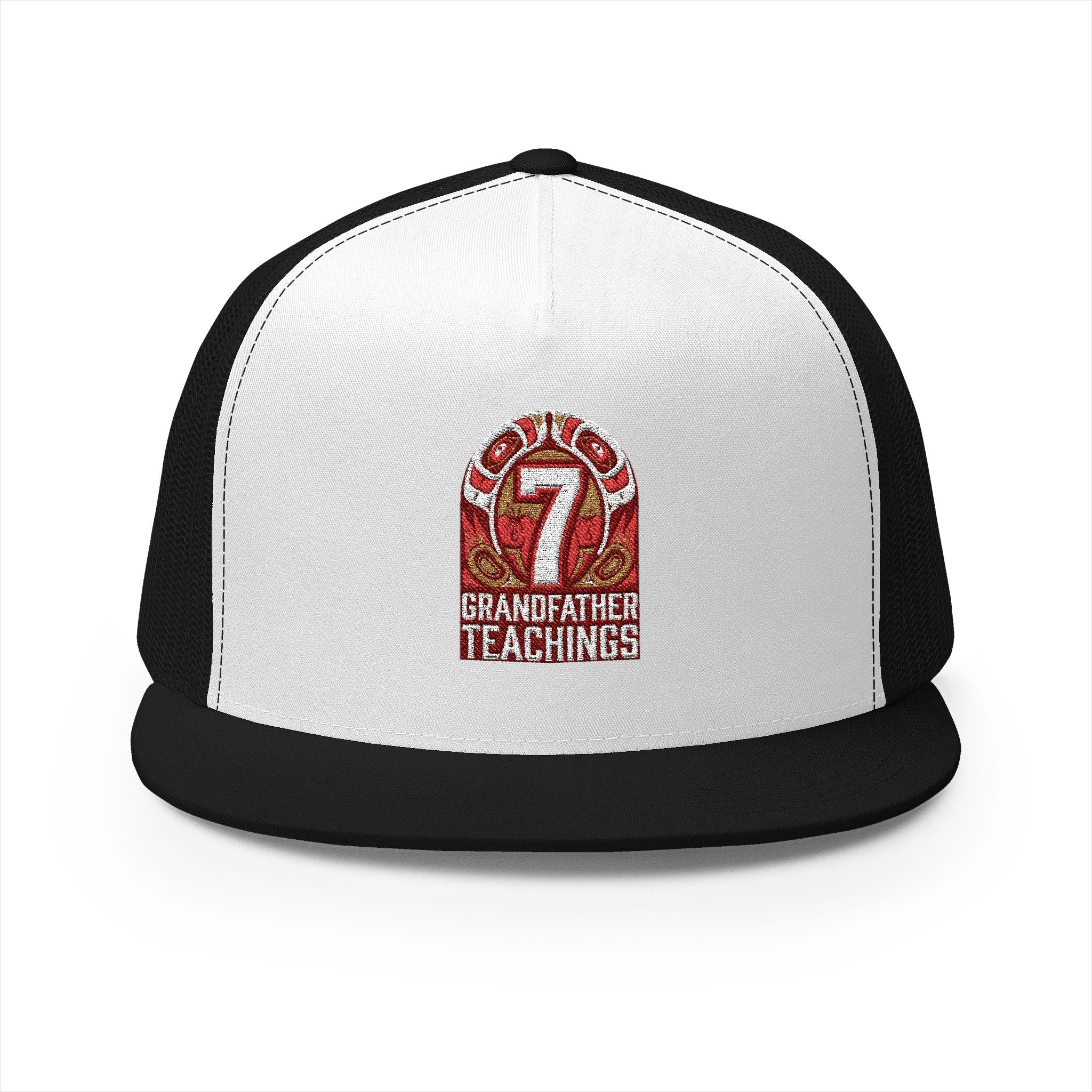 Grandfather 7 Trucker Cap – Vintage Casino Patch SnapbackEmber Spirit Apparel