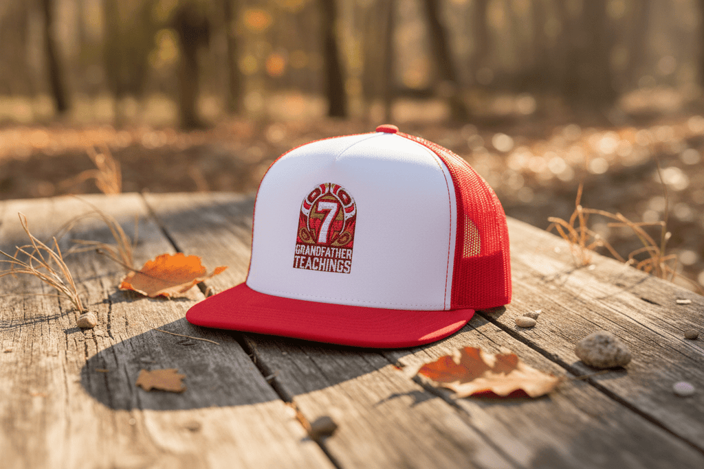 Grandfather 7 Trucker Cap – Vintage Casino Patch SnapbackEmber Spirit Apparel