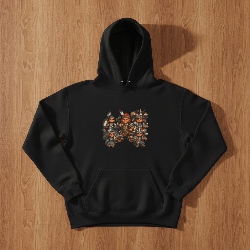 Grandfathers Hoodie, ghost mannequin shot, structured honoring generations wisdom passed down hoodie silhouette