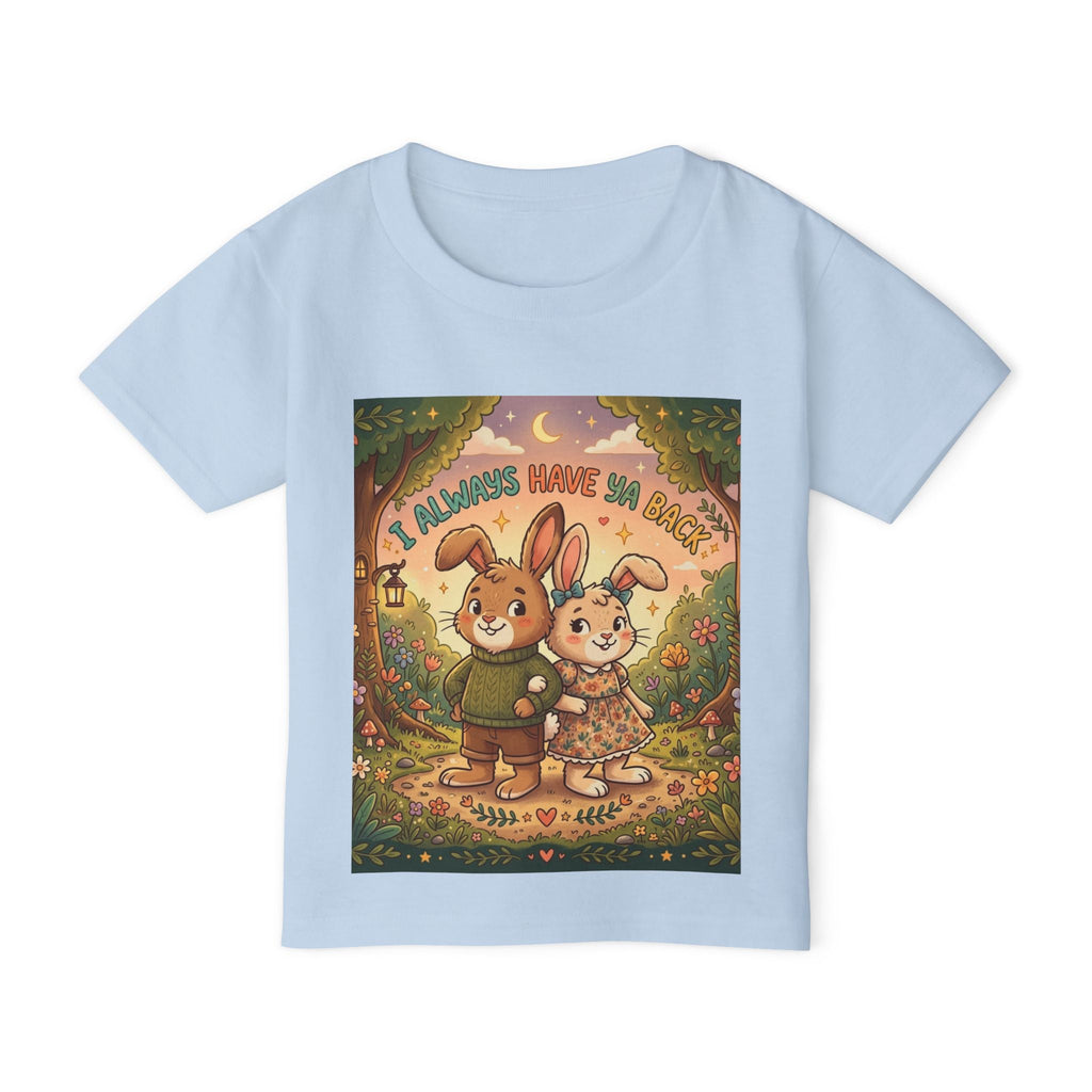 Kids graphic tee with cute woodland bunny "Have My Heart" print