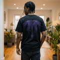 Unisex garment-dyed Dragon Purple Wings graphic t-shirt in relaxed fit