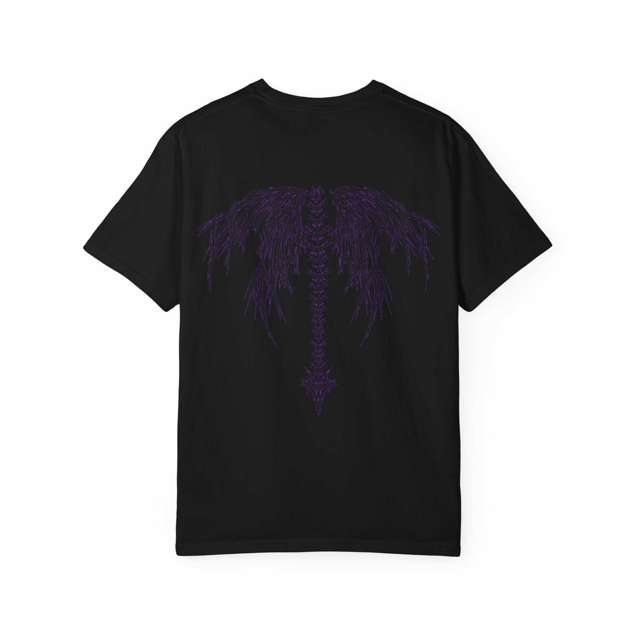 Unisex garment-dyed Dragon Purple Wings graphic t-shirt in relaxed fit