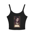 Vampire Gothic Crop Tank — Vintage Vampire Portrait Women's Spaghetti Strap TankEmber Spirit Apparel