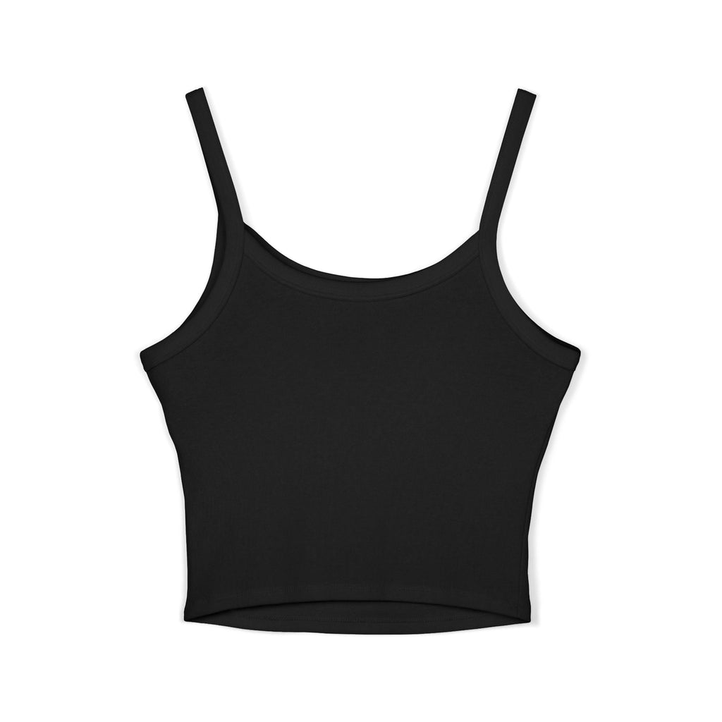 Vampire Gothic Crop Tank — Vintage Vampire Portrait Women's Spaghetti Strap TankEmber Spirit Apparel