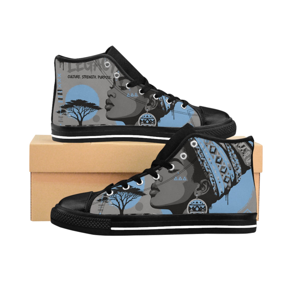 African Queen High-Top Sneakers — Strength & PurposeEmber Spirit Apparel
