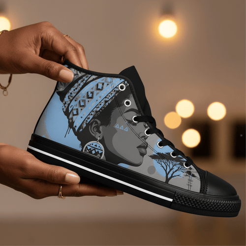 African Queen High-Top Sneakers — Strength & PurposeEmber Spirit Apparel