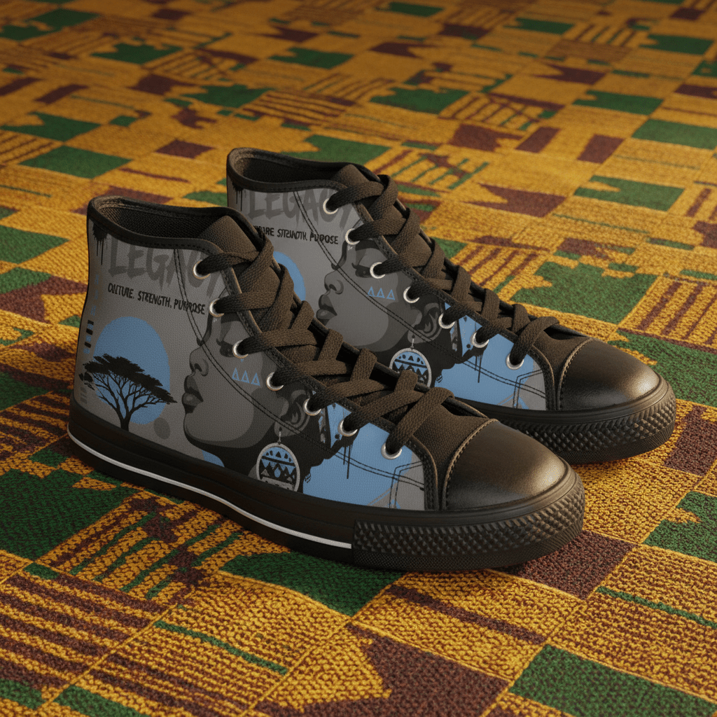 African Queen High-Top Sneakers — Strength & PurposeEmber Spirit Apparel