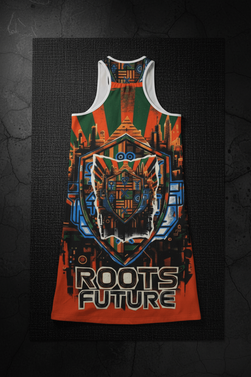 African Roots Racerback Dress — Rooted in Culture AOPEmber Spirit Apparel