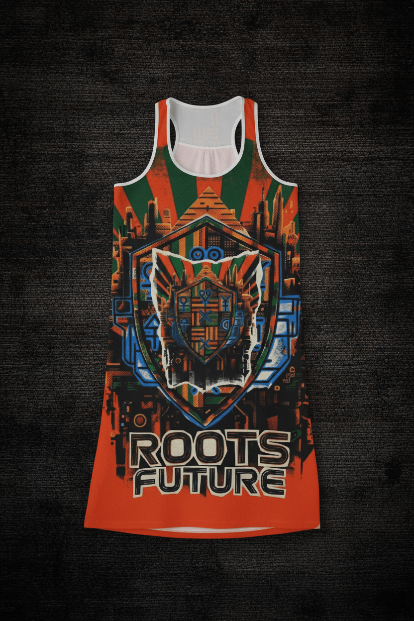 African Roots Racerback Dress — Rooted in Culture AOPEmber Spirit Apparel