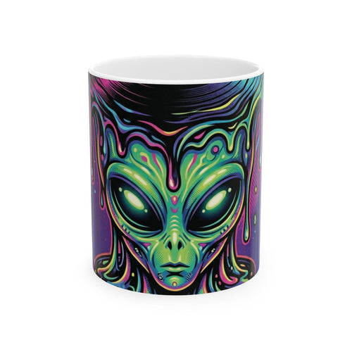 Alien Let Get Lost In The Music - Keep Teaching & Walking The Red Road - Ceramic Mug, (11oz, 15oz)Ember Spirit Apparel